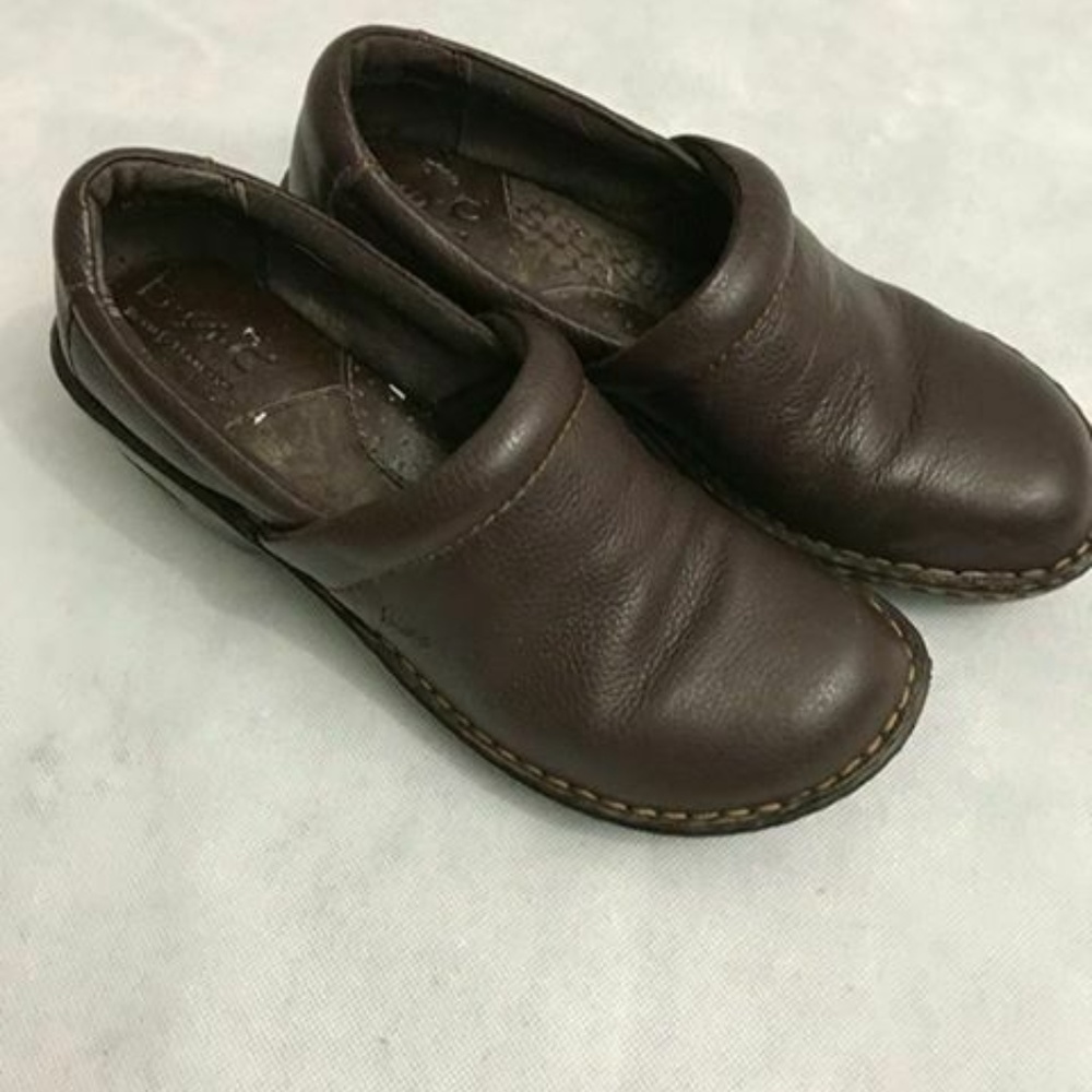 BOC Shoes Loafers Slip-Ons Sz 6.5 M/W Brown Leathe
